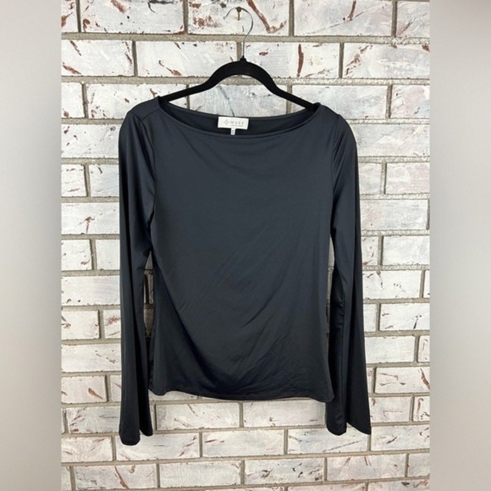 Wayf Charcoal Long Sleeve Top